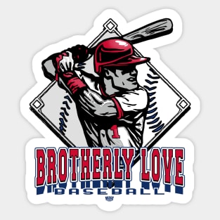 Brotherly Love Baseball Forever Diamond Sticker